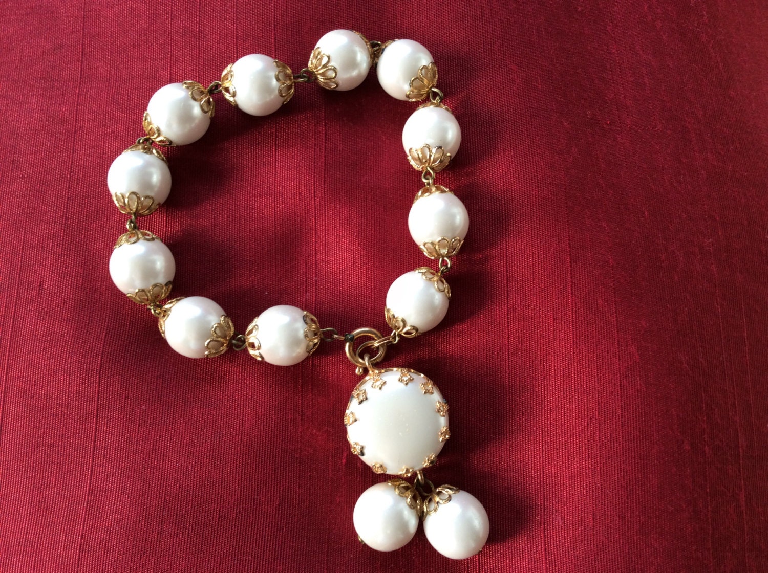 Hochzeit Faux Perle 1980Er Jahre Armband Hochzeit Faux Perle 1980Er Jahre Armband von WendyEjewellery