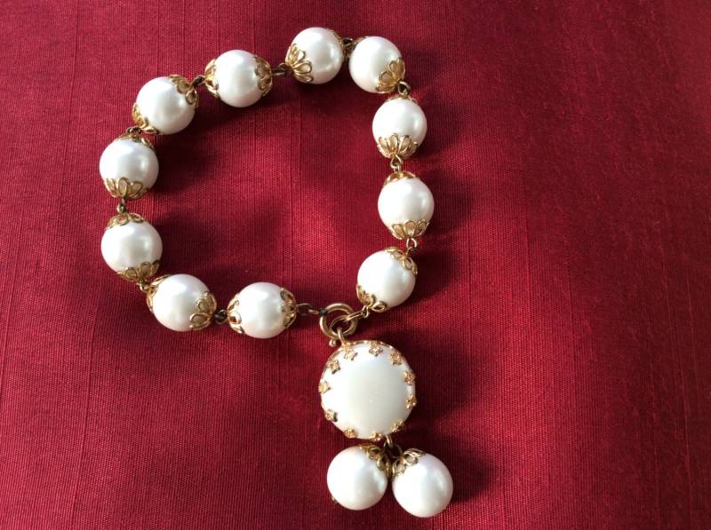Hochzeit Faux Perle 1980Er Jahre Armband Hochzeit Faux Perle 1980Er Jahre Armband von WendyEjewellery