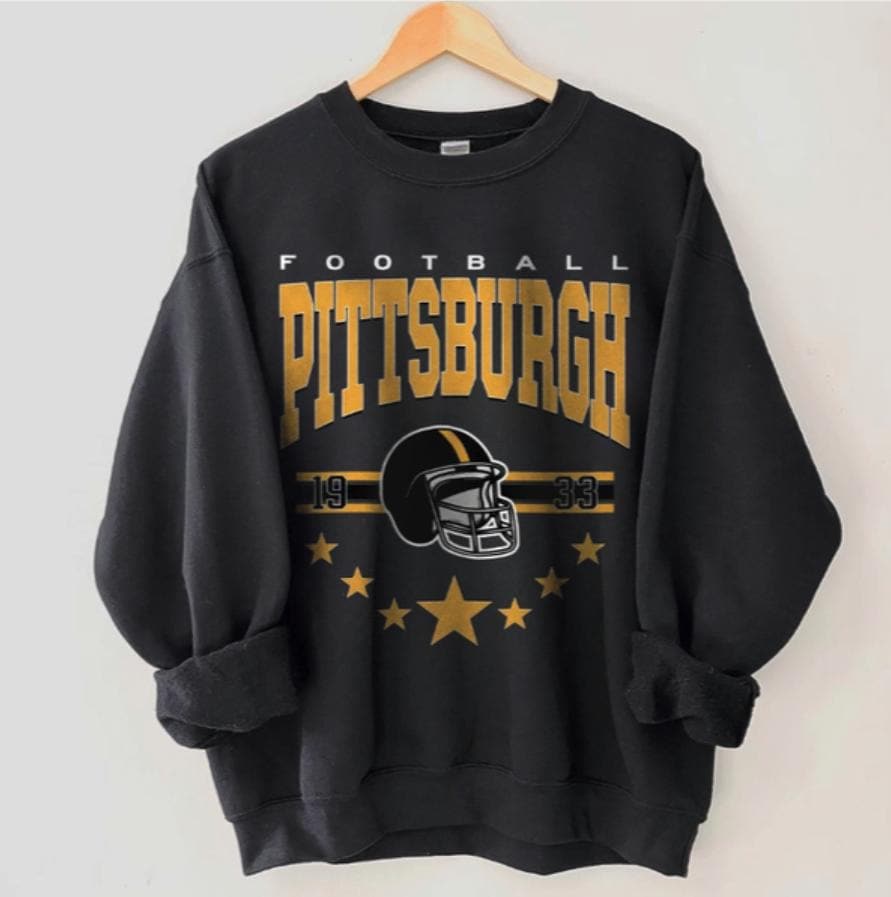 Pittsburgh Football Sweatshirt, Shirt Retro Style 90Er Jahre Vintage Unisex Rundhalsausschnitt, Grafik-T-Shirt Geschenk Für Fußballfan Sport Pittsburgh Football Sweatshirt, Shirt Retro Style 90Er Jahre Vintage Unisex Rundhalsausschnitt, Grafik-T-Shirt Geschenk Für Fußballfan Sport von WendyFashionFunny
