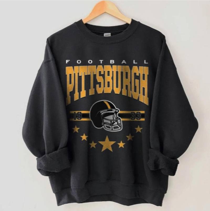 Pittsburgh Football Sweatshirt, Shirt Retro Style 90Er Jahre Vintage Unisex Rundhalsausschnitt, Grafik-T-Shirt Geschenk Für Fußballfan Sport Pittsburgh Football Sweatshirt, Shirt Retro Style 90Er Jahre Vintage Unisex Rundhalsausschnitt, Grafik-T-Shirt Geschenk Für Fußballfan Sport von WendyFashionFunny