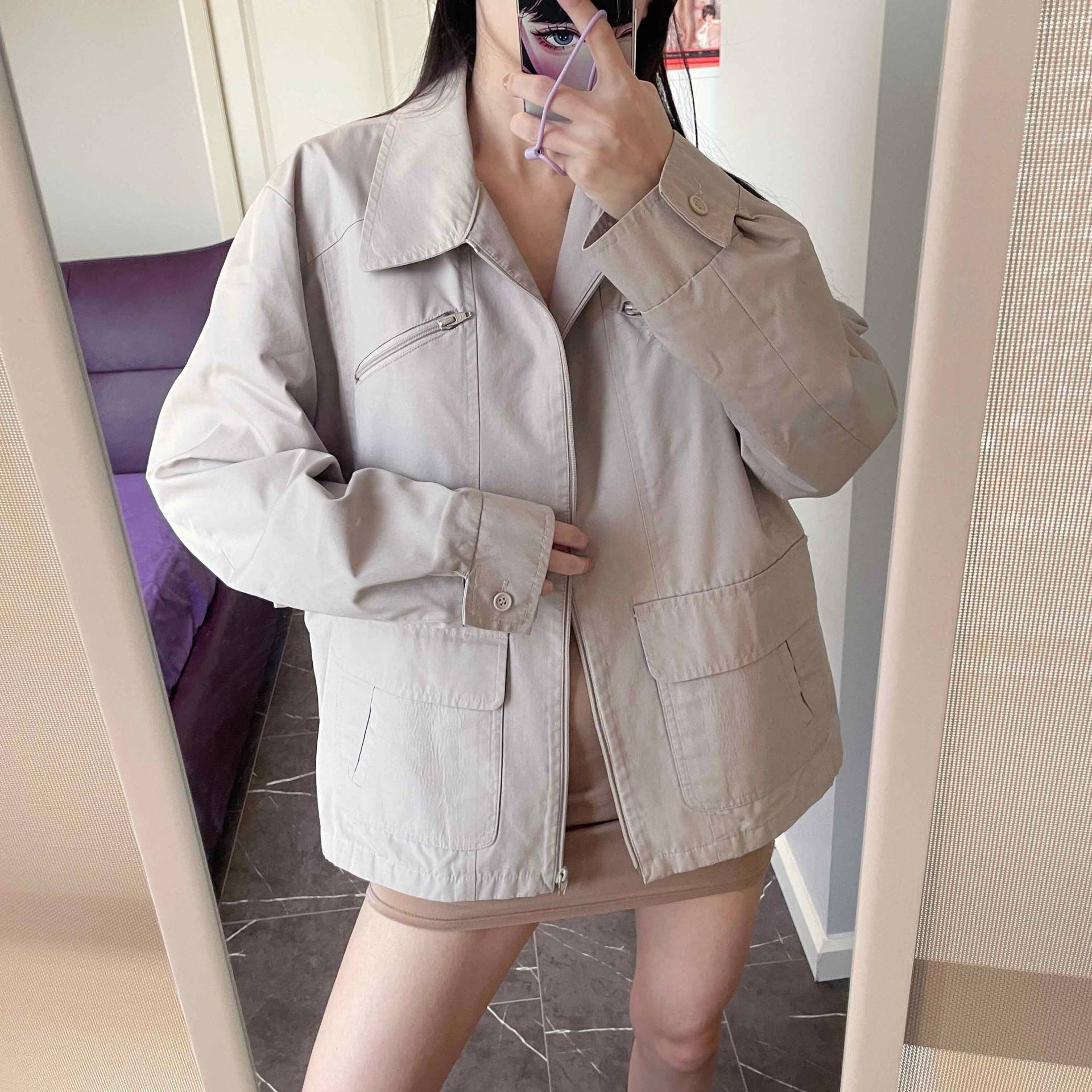 Vintage Beige London Nebel Jacke Wasserabweisende Mantel/Dirndljacke | M-xl Vintage Beige London Nebel Jacke Wasserabweisende Mantel/Dirndljacke | M-xl von WendysClosetyyc