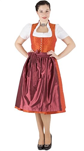 13170 Wenger Dirndl Lorelei 70er orange Beere Size 34 von Wenger Austria