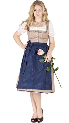 14173 Wenger Dirndl Ida 70er Schlamm blau Size 38 von Wenger Austria