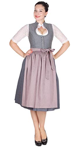 Wenger Dirndl Finja 16748 80er Silbergrau Größe 34 von Wenger Austria