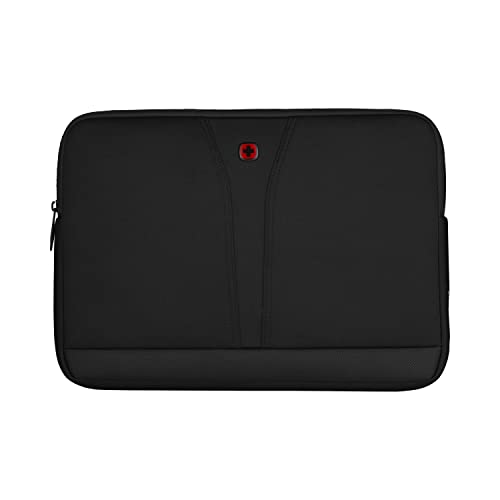 WENGER BC Fix Laptophülle aus Neopren, Notebook 14 Zoll, Damen Herren, Büro Business-Reisen Uni, Notebooktasche, Schwarz, 606459 von WENGER