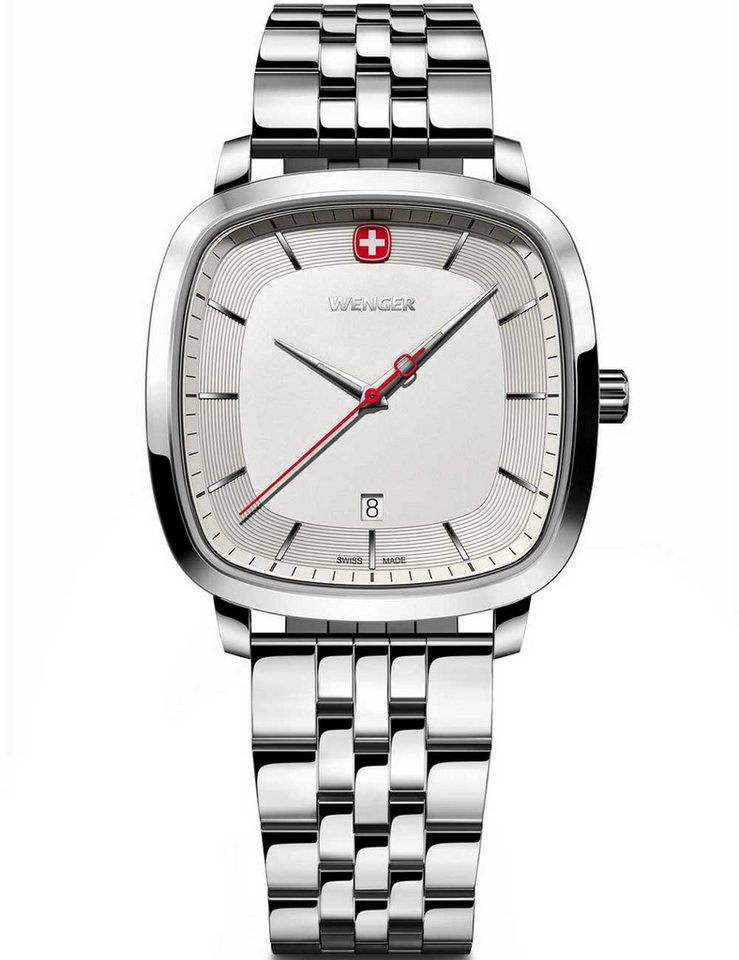 Wenger Quarzuhr Wenger 01.1921.101 Herrenuhr Vintage Classic 37mm 5ATM Wenger 01.1921.101 Herrenuhr Vintage Classic 37mm 5ATM von Wenger