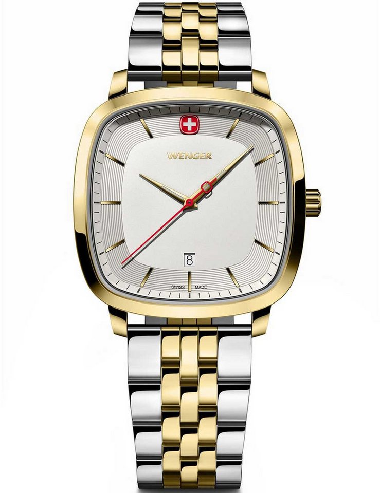 Wenger Quarzuhr Wenger 01.1921.104 Herrenuhr Vintage Classic 37mm 5ATM Wenger 01.1921.104 Herrenuhr Vintage Classic 37mm 5ATM von Wenger