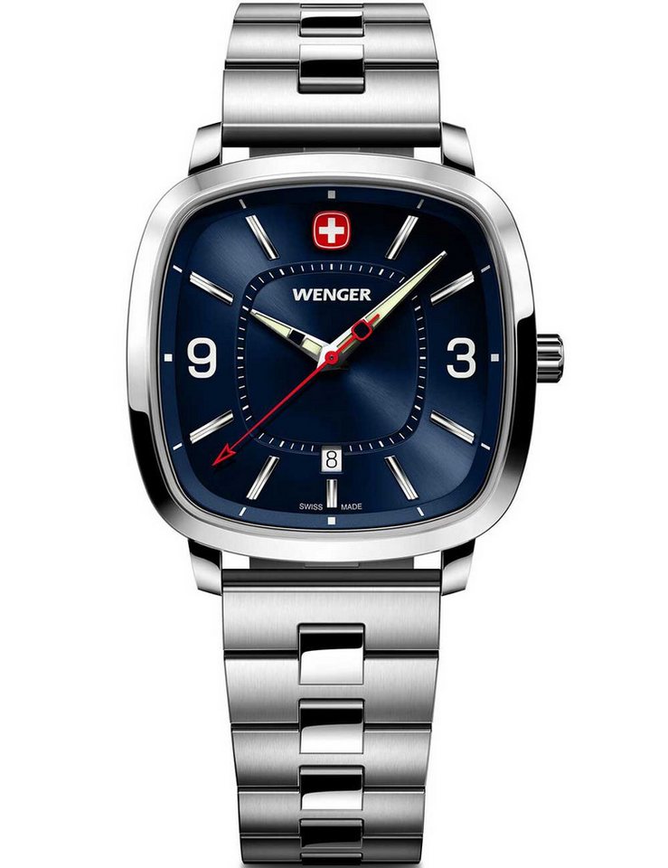 Wenger Quarzuhr Wenger 01.1921.110 Herrenuhr Vintage Sport 37mm 5ATM Wenger 01.1921.110 Herrenuhr Vintage Sport 37mm 5ATM von Wenger