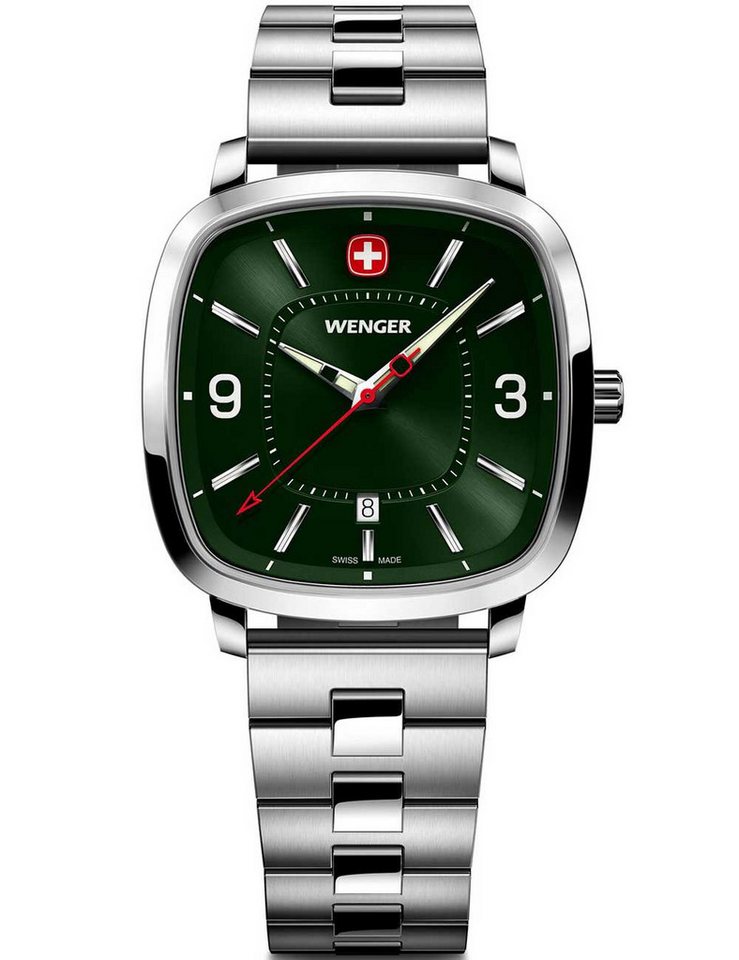 Wenger Quarzuhr Wenger 01.1921.111 Herrenuhr Vintage Sport 37mm 5ATM Wenger 01.1921.111 Herrenuhr Vintage Sport 37mm 5ATM von Wenger
