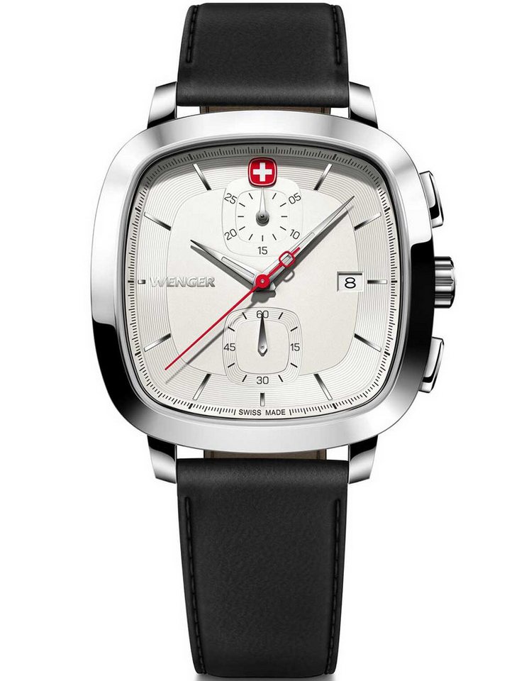 Wenger Quarzuhr Wenger 01.1933.104 Herrenuhr Vintage Classic Chronograph 40mm 5ATM Wenger 01.1933.104 Herrenuhr Vintage Classic Chronograph 40mm 5ATM von Wenger