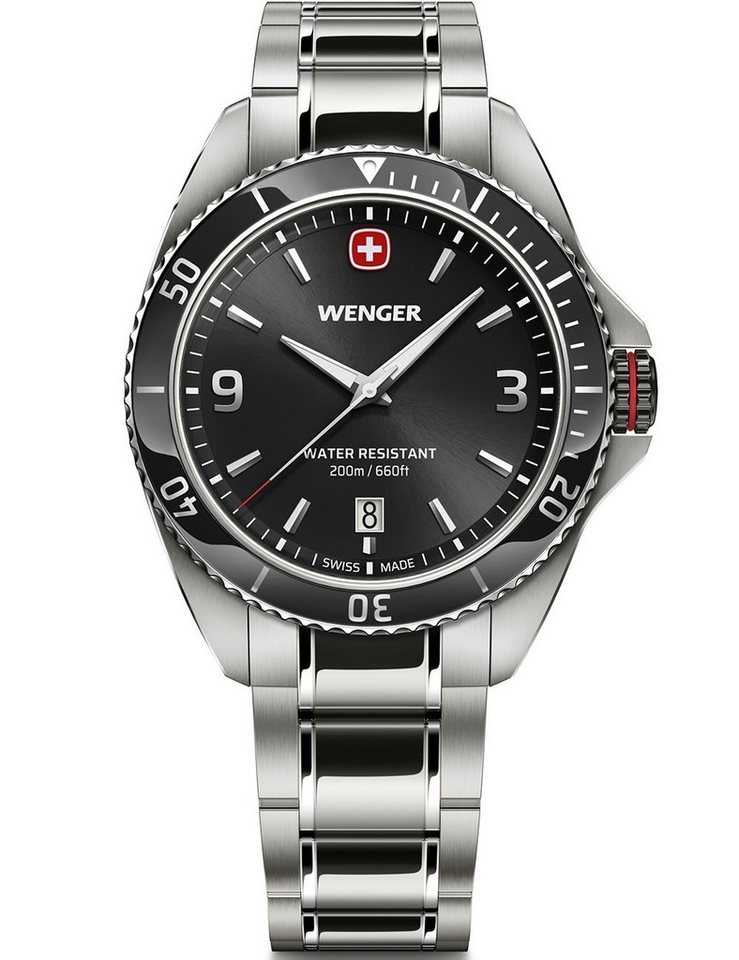 Wenger Quarzuhr Wenger 01.2031.101 Herrenuhr Ececutive 40mm 20ATM Wenger 01.2031.101 Herrenuhr Ececutive 40mm 20ATM von Wenger