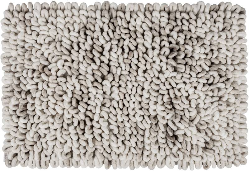 WENKO Badematte "Lerici" Höhe 60 mm rutschhemmend beschichtet fusselfreier Badteppich, 3D-Struktur, hohe Feuchtigkeitsaufnahme von Wenko