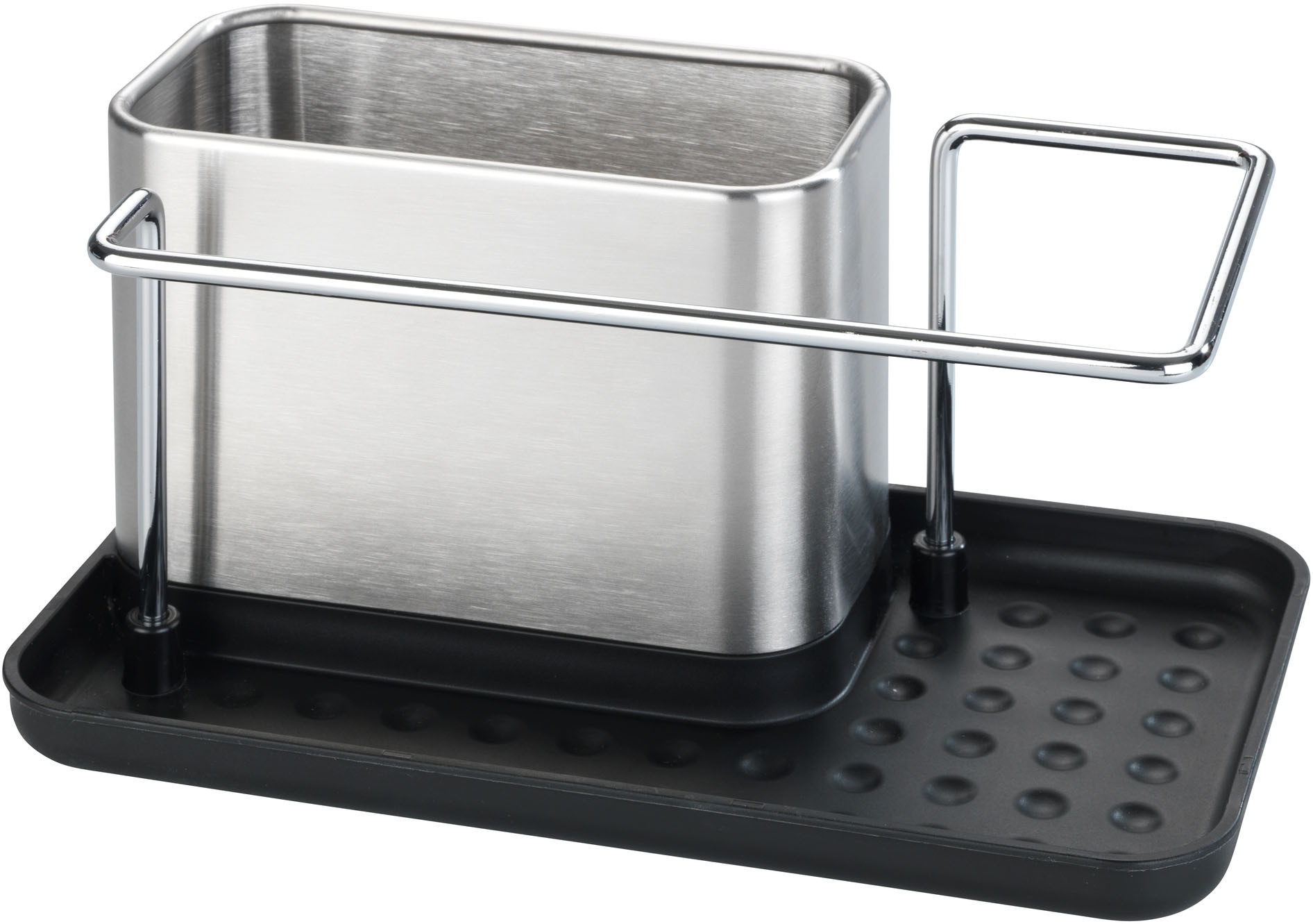 WENKO Geschirrständer "Modell Orio" Spülbecken-Organizer aus rostfreiem Edelstahl, für Spülutensilien von Wenko