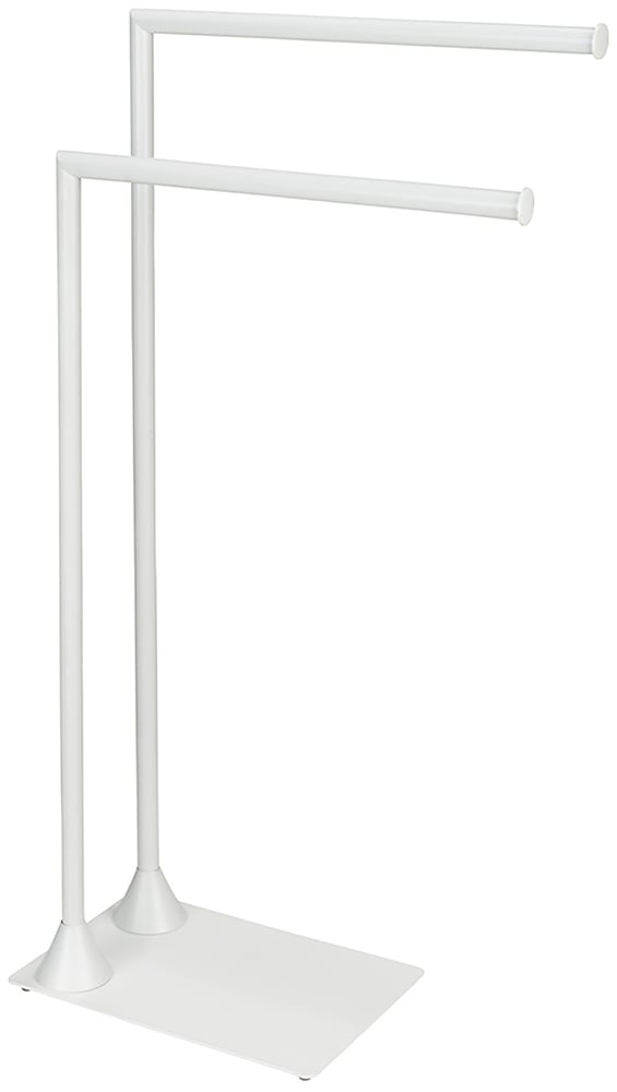 WENKO Handtuchständer "Modell Hella" aus Stahl mit 2 Stangen, für Handtücher und Kleidung von Wenko