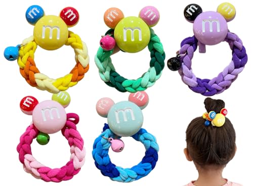 Wenlly 5-teilige niedliche Cartoon Haarbinder, Haar Scrunchies, Elastischer Pferdeschwanz Halter Haargummis, Mode Haar Zubehör für Mädchen Wenlly 5-teilige niedliche Cartoon Haarbinder, Haar Scrunchies, Elastischer Pferdeschwanz Halter Haargummis, Mode Haar Zubehör für Mädchen von Wenlly
