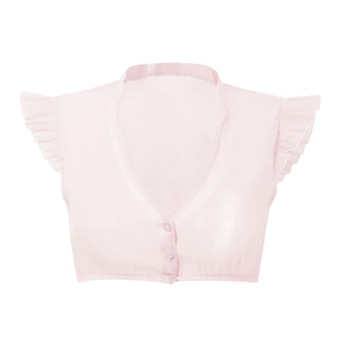 Dirndl Bluse Damen Flügelärmel Trachtenbluse Weiß Dirndlbluse Hochgeschlossen Kurzarm DirndlBlusen V Ausschnitt Trachtenbluse Stehkragen Trachten Oberteil für Oktoberfest Elegant Dirndl Bluse (M) von Wenlzhnb