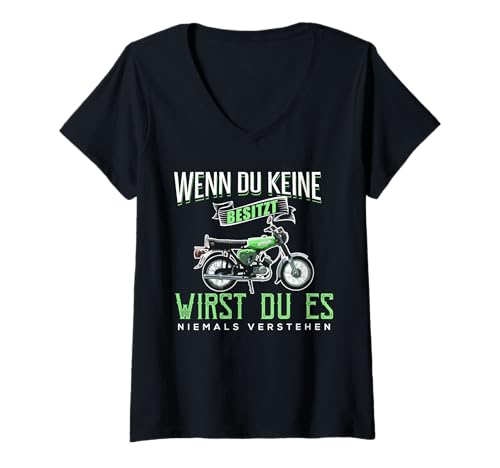 Damen Wenn Du Keine Besitzt I Simson-S51 Motorrad Oldtimer T-Shirt mit V-Ausschnitt Damen Wenn Du Keine Besitzt I Simson-S51 Motorrad Oldtimer T-Shirt mit V-Ausschnitt von Wenn Du Keine Besitzt Simson-S51