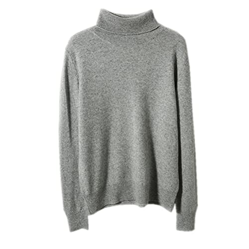 Wenwenma Damen Kaschmir Rollkragenpullover (Grau, S) von Wenwenma