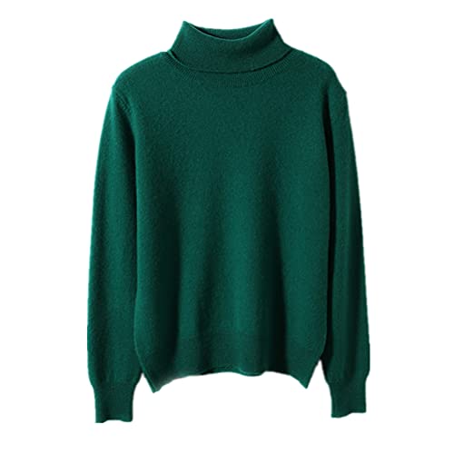 Wenwenma Damen Kaschmir Rollkragenpullover (Grün, S) von Wenwenma