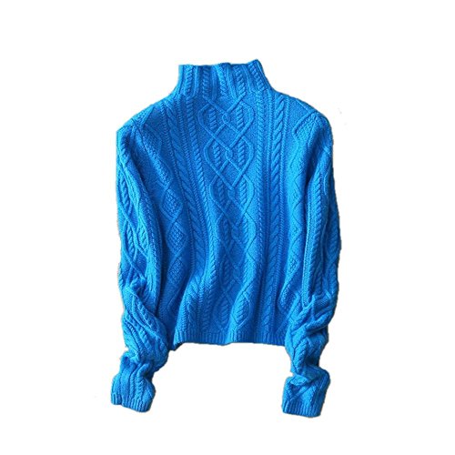 Wenwenma Damen Mode Kaschmir Pullover-Herbst und Winter Kaschmir Pullover (Blau, Small) von Wenwenma