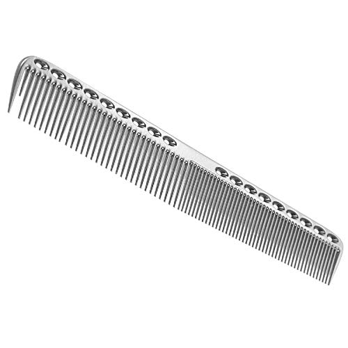 Professionelle Haarkämme, Luftfahrt-Aluminium-Metallschneidekamm, antistatischer Kamm, Friseur-Haarbürste, für Männer und Frauen (S) von Wenxishangmao