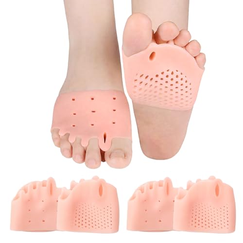 Wepai Silikon Zehentrenner, 2 Paar Hammerzehen Korrektoren, Zehentrenner für alle Zehen, Fußzehen Spreizer, Zehentrenner für Pediküre Hallux Valgus, Universalgröße für Damen und Herren Wepai Silikon Zehentrenner, 2 Paar Hammerzehen Korrektoren, Zehentrenner für alle Zehen, Fußzehen Spreizer, Zehentrenner für Pediküre Hallux Valgus, Universalgröße für Damen und Herren von Wepai