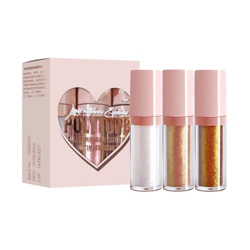 Chamäleon-Lidschatten – Flüssig-Lidschatten Chamäleon | 3-facher Lidschatten-Make-up | Make-up mit hochpigmentierten, langanhaltenden Glitzer-Lidschatten für die Halloween-Party von Weppduk