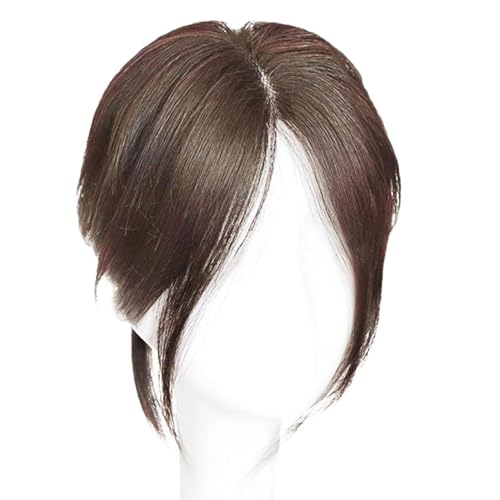 Kurzes Haar Nette Damen - Perücke Mit Pony Und Fransen Auf Der Stirn | Bangs Perücke | Kurze Schwarze Perücke | Kurze Schwarze Perücke | Kurzhaarige Damenperücke | Bob Bangs Gerade Perücke | Traspi von Weppduk