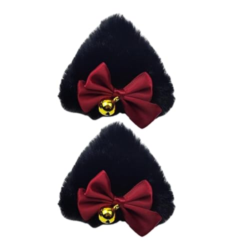 Niedliche Haarspangen Für Katzenohren, Haarspangen Mit Katzenohren Für Mädchen,Plüsch-Haarspange Lustige Haarspangen | Halloween-Haar-Accessoires von Weppduk
