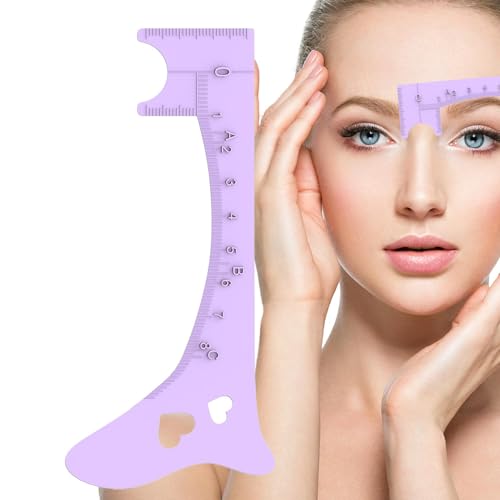 Weppduk Augenbrauen-Messwerkzeug, Augenbrauen-Lineal - Augenbrauen-Eyeliner-Anleitung | Schnelles Augen-Make-up Werkzeug, multifunktionale Messhilfe von Weppduk