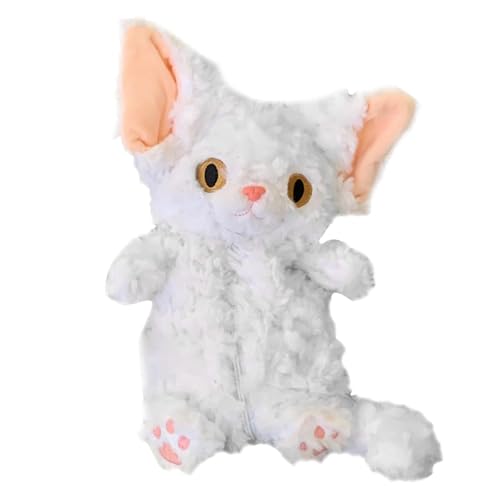 Weppduk Federmäppchen für Kätzchen | Plüsch-Schreibwarenetui | Niedliches Federmäppchen, Katzen-Federmäppchen, großes Federmäppchen für Scolas Material, weiß, riferimento alla descrizione, Siehe von Weppduk