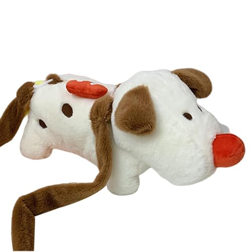 Weppduk Pelzige Welpen-Kindertasche | niedliche Hunde-Plüsch-Geldbörse in Hundeform | Messenger-Umhängetasche | Neuheit niedliche Hunde-geformte Geldbörse für Mädchen von Weppduk