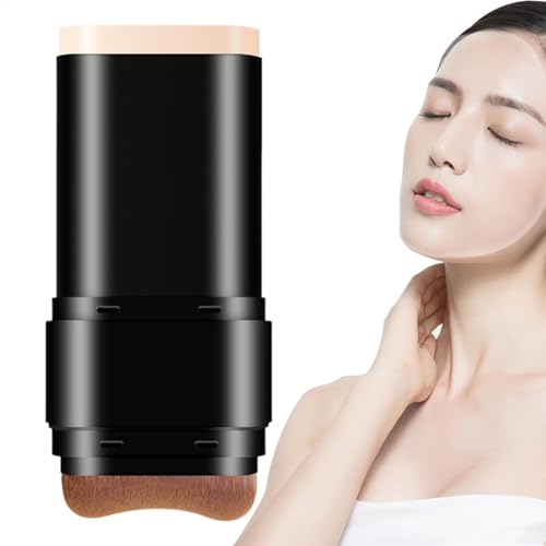 Weqizuerqi 2 x Grundierungsstift für reife Haut, Doppelkopf-Grundierung für Frauen und Mädchen, Foundation-Stick mit vollständiger Abdeckung, Dewy Finish Foundation Stick von Weqizuerqi