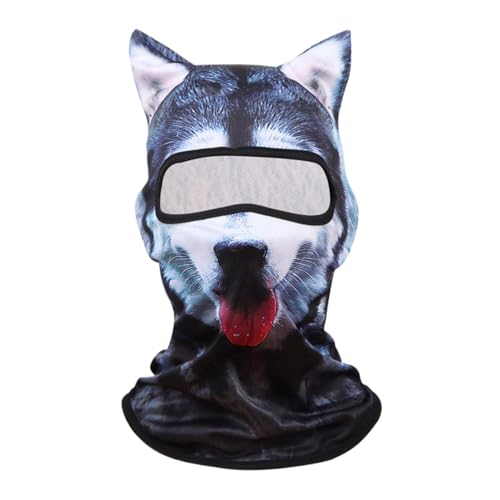 Weqizuerqi Süße Tier Ski Masque Hood, Sonnenschutzmaske Im Freien, Animal Masken Für Erwachsene, Animalabdruck Atmungsaktivem Masque Sun Protection, Tier Thematische Gesichtsbedeckung von Weqizuerqi