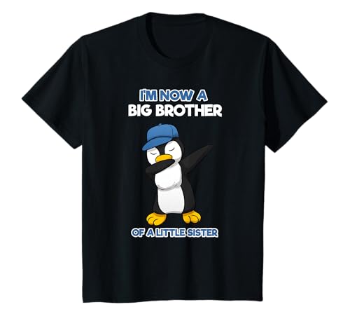 Kinder Big Brother Little Sister Pinguin Großer Bruder T-Shirt Kinder Big Brother Little Sister Pinguin Großer Bruder T-Shirt von Werde Groser Bruder Big Bro Geschenke
