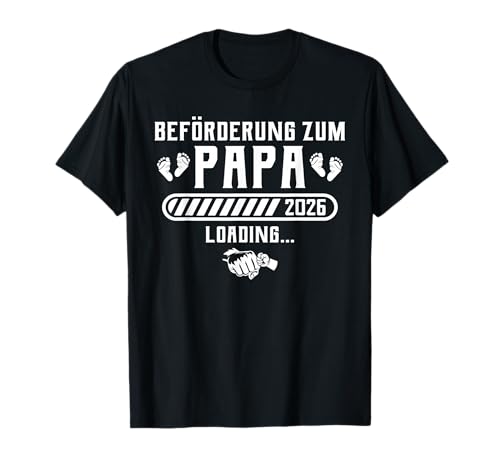 Herren Papa 2026 Schwangerschaftsverkündung Vater T-Shirt Herren Papa 2026 Schwangerschaftsverkündung Vater T-Shirt von Werdende Eltern 2026 Schwangerschaft verkünden