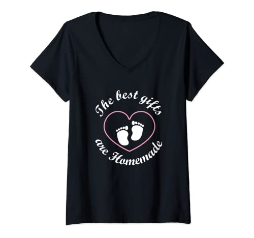 Damen Werdende Eltern: Die besten Geschenke fürs Baby sind T-Shirt mit V-Ausschnitt Damen Werdende Eltern: Die besten Geschenke fürs Baby sind T-Shirt mit V-Ausschnitt von Werdende Eltern Baby Schwangerschaft Zitate