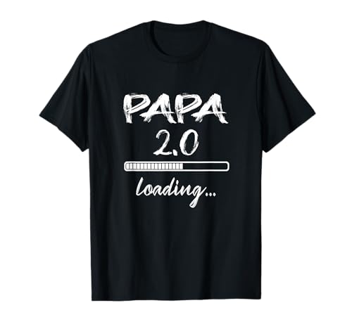 Papa 2.0 Loading zweites Baby Vater Schwangerschaft T-Shirt Papa 2.0 Loading zweites Baby Vater Schwangerschaft T-Shirt von Werdende Eltern Mama & Papa Geschenk