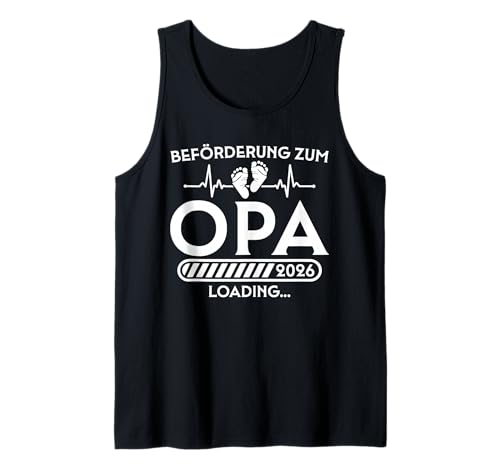 Herren Beförderung zum Opa 2026 Loading Tank Top Herren Beförderung zum Opa 2026 Loading Tank Top von Werdende Großeltern 2026 Schwangerschaft verkünden