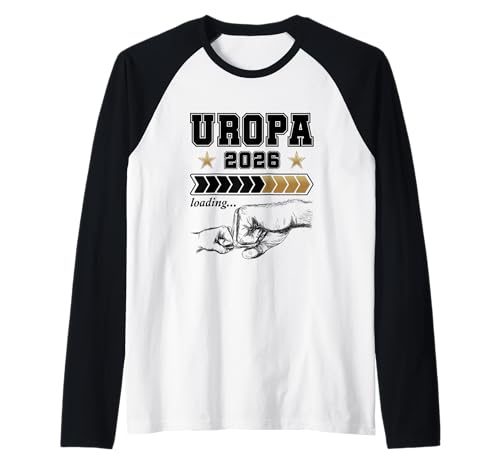 Herren Werdender Uropa 2026 Loading Überraschung Baby Ankündigung Raglan von Werdender Uropa Geschenke & Baby Ankündigung