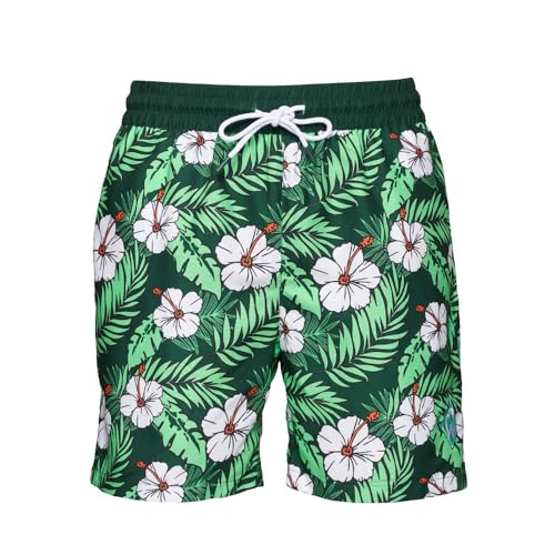 Werder Bremen SV Badeshorts Raute Hawaii (DE/NL/SE/PL, Alphanumerisch, XXL, Regular, Regular, Grün) von Werder Bremen