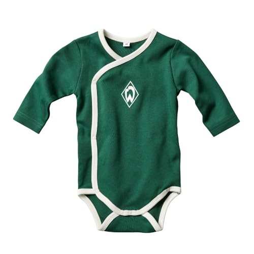 Werder Bremen SV GOTS IC Baby-Body Raute LA grün (DE/NL/SE/PL, Numerisch, 74, Grün) von Werder Bremen