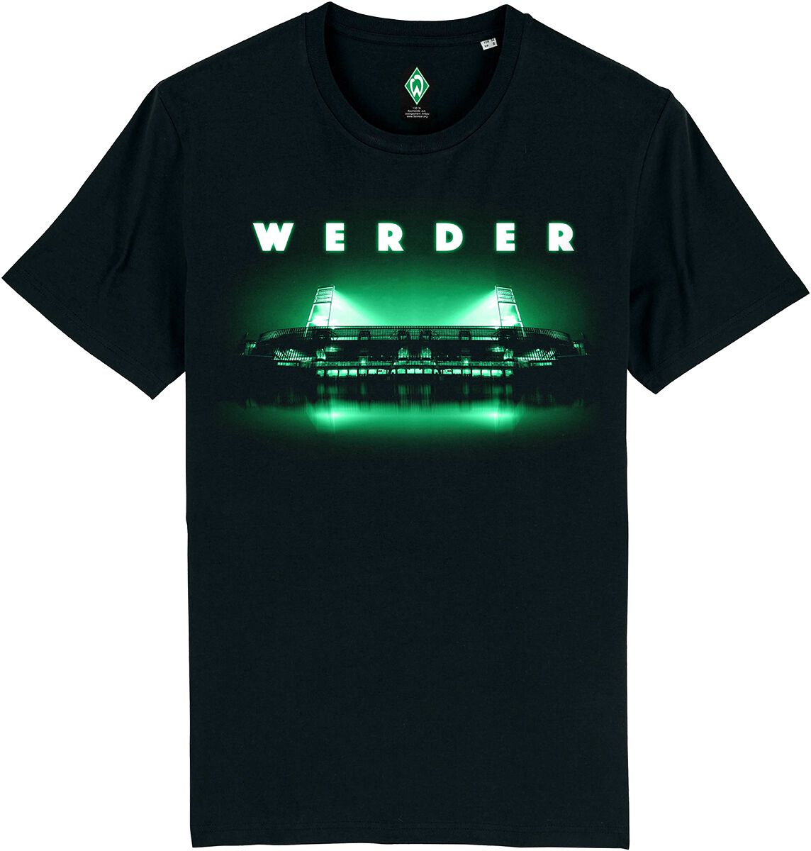 Werder Bremen T-Shirt - Weserstadion - S - für Männer - Größe S - schwarz von Werder Bremen