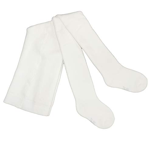 Weri Spezials Baby und Kinder Frottee Strumpfhosen Thermo Strumpfhosen Plüsch - mit verschiedenen Muster-und Farbvariationen. (86-92, Creme Uni) von Weri Spezials