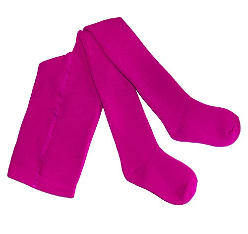 Weri Spezials Baby und Kinder Frottee Strumpfhosen Thermo Strumpfhosen Plüsch - mit verschiedenen Muster-und Farbvariationen. (98-104, Brombeere Uni) von Weri Spezials