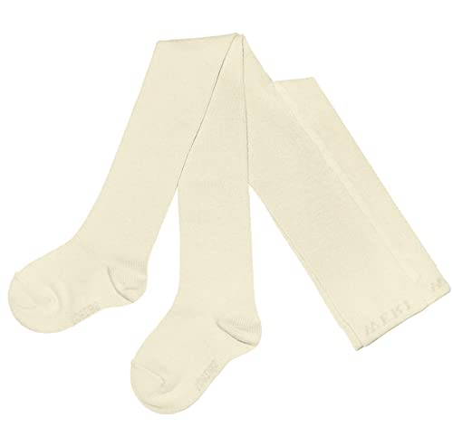 Weri Spezials Baby und Kinder Strumpfhose Baumwolle für Mädchen UNI Glatt in mehreren Farben (86-92, Creme) von Weri Spezials