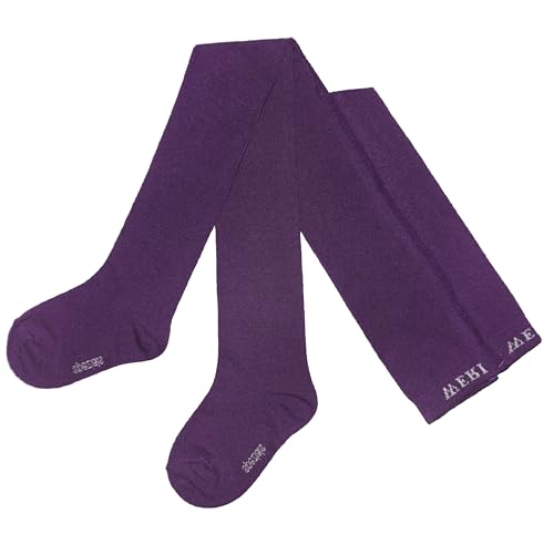 Weri Spezials Baby und Kinder Strumpfhose für Mädchen und Jungen Uni Glatt in verschiedenen Farben (110-116, Aubergine) von Weri Spezials