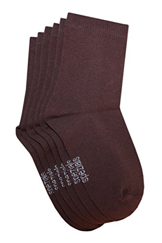 Weri Spezials Baby- und Kindersocken Uni Glatt im 3er Set (31-34, Haselnuß) von Weri Spezials