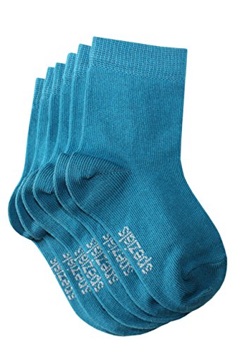 Weri Spezials Baby- und Kindersocken Uni Glatt im 3er Set (35-38, Petrol) von Weri Spezials