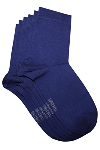 Weri Spezials Baby- und Kindersocken für Mädchen und Jungen Uni Glatt im 3er Set in verschiedenen Farben- (27/30, Violett) von Weri Spezials